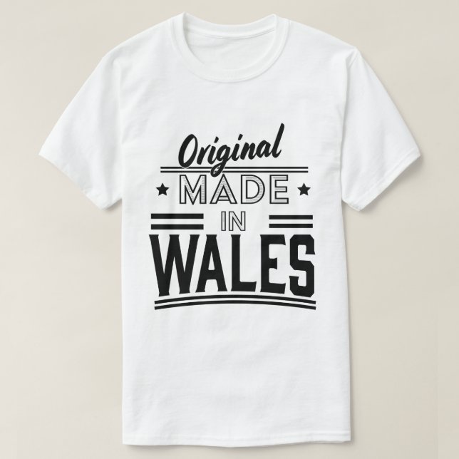 Original aus Wales T-Shirt (Design vorne)