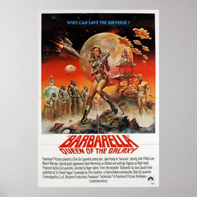 Original Barbarella Movie Poster (Vorne)