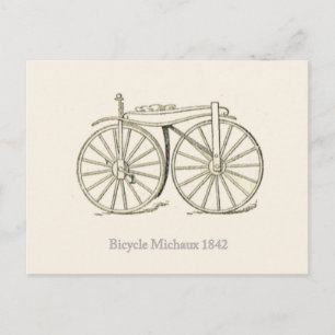 Original Bicycle Michaux 1842, Französisch Postkarte