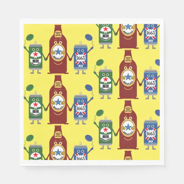Original Bierliebhaber Geschenke Serviette (Vorderseite)