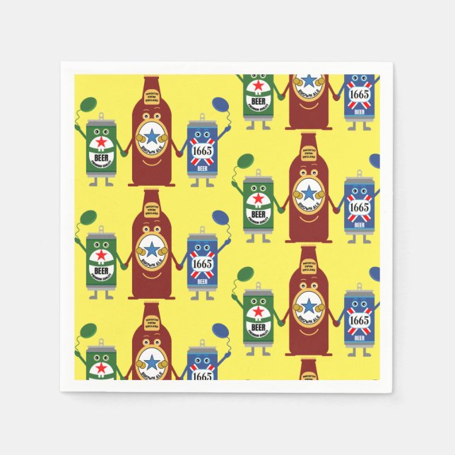 Original Bierliebhaber Gift Napkin Serviette (Vorderseite)