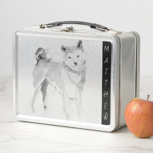 Original Bild 3 Chinesischer Hund Jahr Geburtstag  Metall Lunch Box