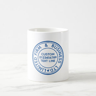 Original Blaue Briefmarke Erstellen Sie Ihren eige Kaffeetasse