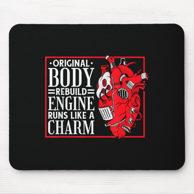 Original Body Rebuild Engine, Open Heart Surgery A Mousepad (Vorne)