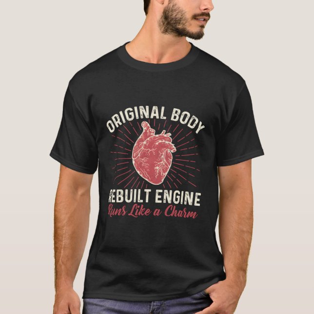 Original Body Rebuilt Motor Er attackiert Überlebe T-Shirt (Vorderseite)
