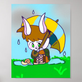 Original Charakter, niedlich Styoa das Kaninchen. Poster