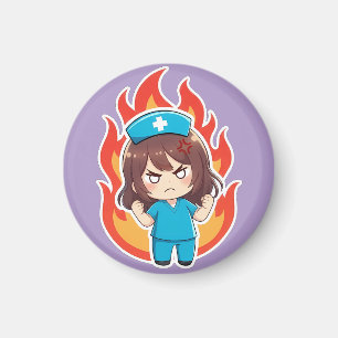 Original Chibi Krankenschwester 3.0 - Verärgert Magnet