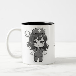 Original Chibi Krankenschwester - Wettlauf gegen d Zweifarbige Tasse