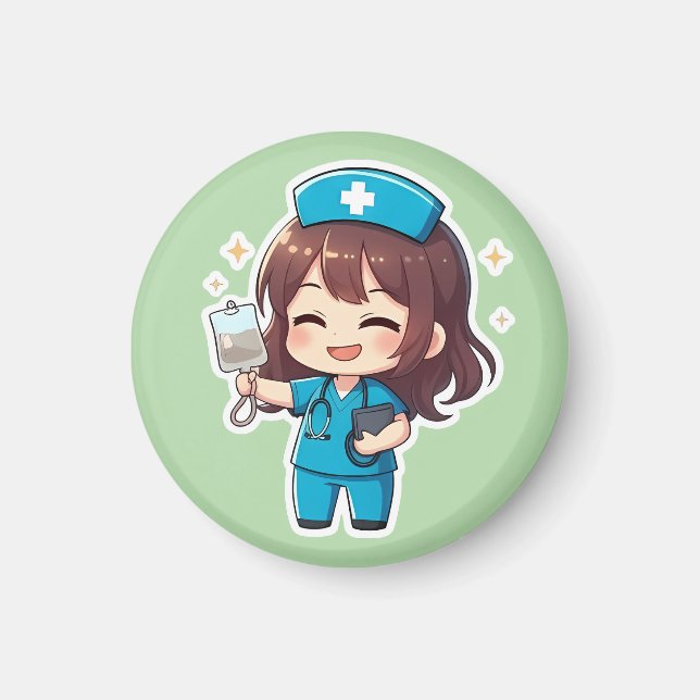 Original Chibi Nurse 2.0 - Healing Energy Magnet (Vorne)