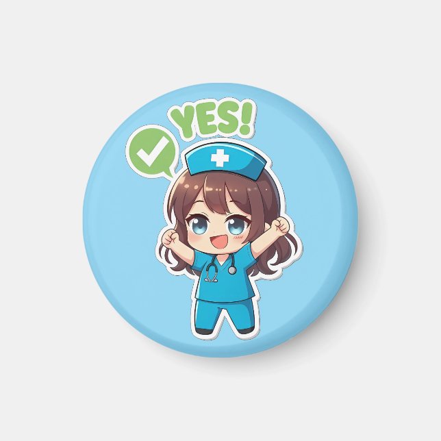 Original Chibi Nurse 3.0 - Yes Magnet (Vorne)