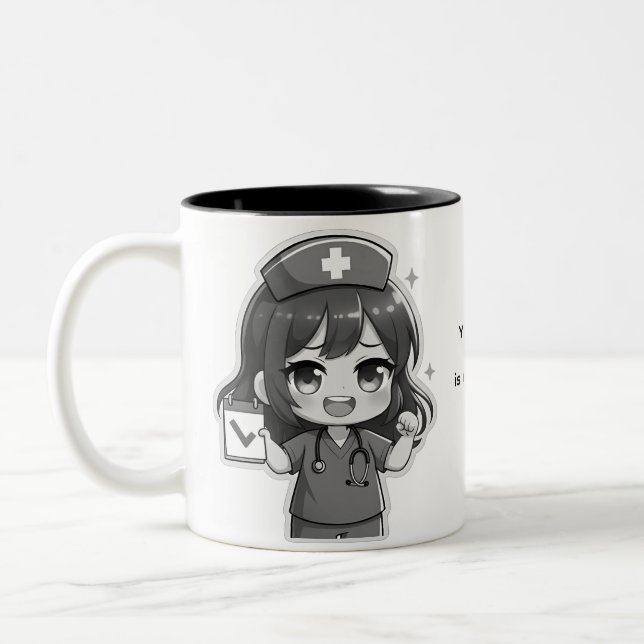 Original Chibi Nurse - Nursing Life Zweifarbige Tasse (Links)