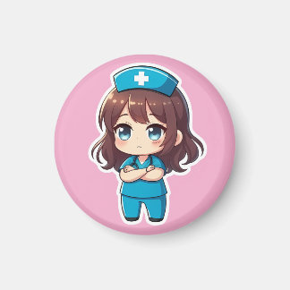 Original Chibi Nurse - Professionelle Ruhe Magnet
