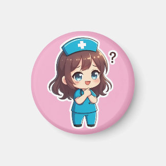 Original Chibi Nurse - The Questioning Moment Magnet