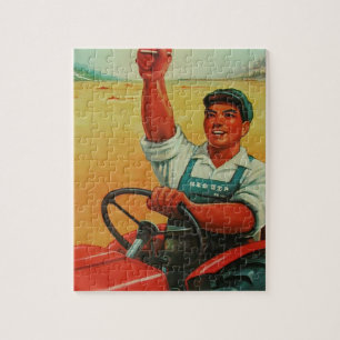 Original chinesisches Manifest von Propagandaposte Puzzle