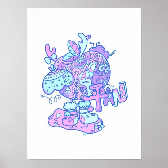 Original Christmas Eve Apple Prints Poster (Vorne)