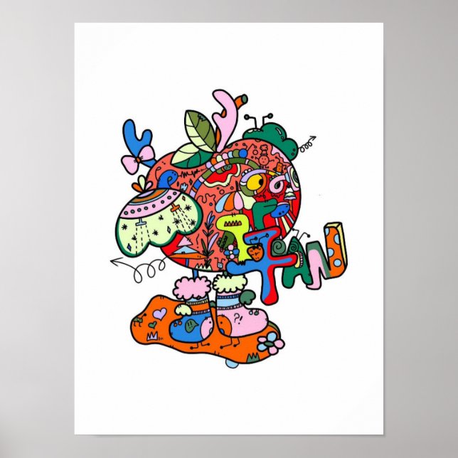 Original Christmas Eve Apple Prints Poster (Vorne)