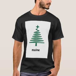 Original Christmas Maine Flag 1 Gerahmte Kunstdruc T-Shirt