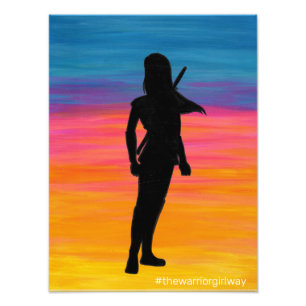 Original Cover Art aus "The Warrior Girl Way" Fotodruck