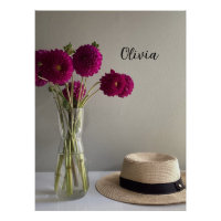 Original Dahlia Print mit Individuelle Name