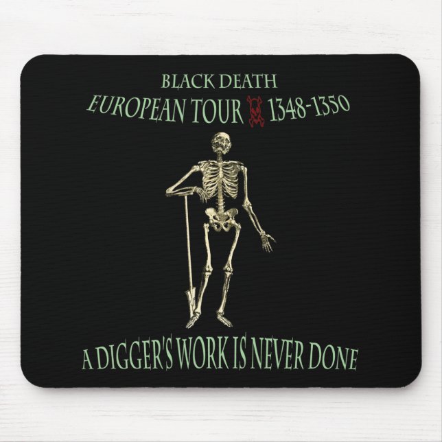 Original-Design der Black Death World Tour Mousepad (Vorne)