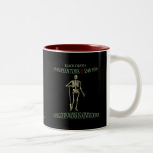 Original-Design der Black Death World Tour Zweifarbige Tasse