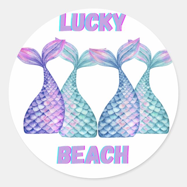 Original Design Lucky Beach Aufkleber (Vorderseite)