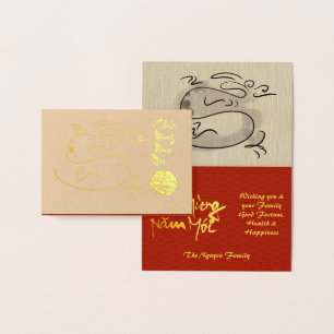 Original Dragon zeichnend Lunar 2024 Luxus FGC Folienkarte