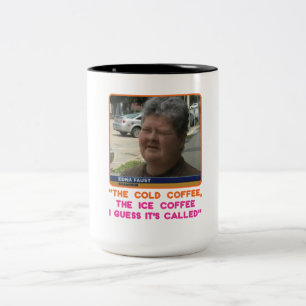 Original Faust Design in einer großen Tasse. Zweifarbige Tasse