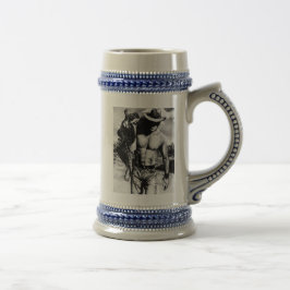 Original Fine Art Western Cowboy Name Classic Cool Bierglas