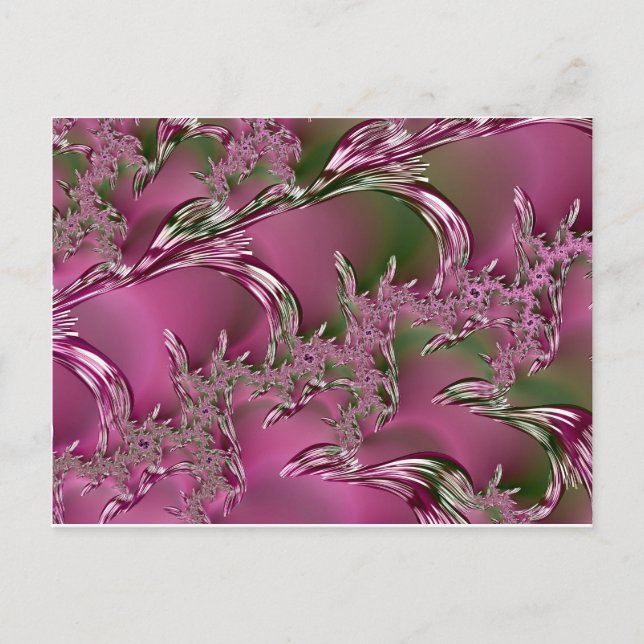~ Original-Fraktal Design ~ Himbeereis ~ Postkarte (Vorderseite)