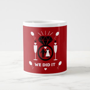 Original Funny Verlobung Glückwunsch Jumbo-Tasse