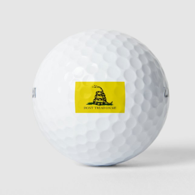 Original Gadsden-Flag Golfball (Vorderseite)
