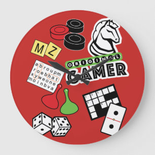 Original Gamer Clock Große Wanduhr