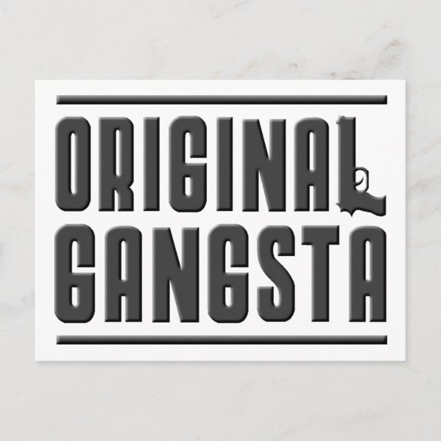 Original Gangsta Postkarte (Vorderseite)
