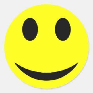 Original-gelbes Gesicht Runder Aufkleber