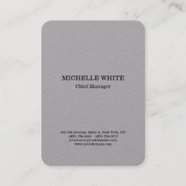 Original Grauer Beruflicher Stil Moderner Minimali Visitenkarte