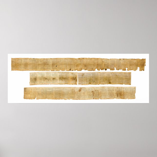 ORIGINAL Great Isaiah Scroll Dead Sea Scrolls Poster (Vorne)