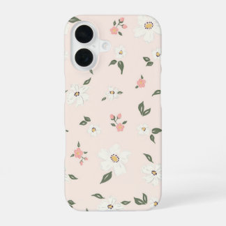 Original hand-drawn floral pattern iPhone case 16 Hülle