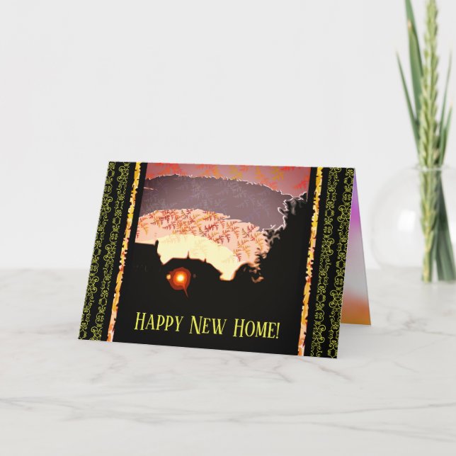 Original Happy New Zuhause Ankündigung (Vorderseite)