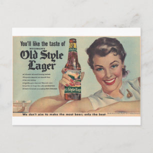 Original Heilman's Bier, alte Lagerbier-Sorte! Postkarte