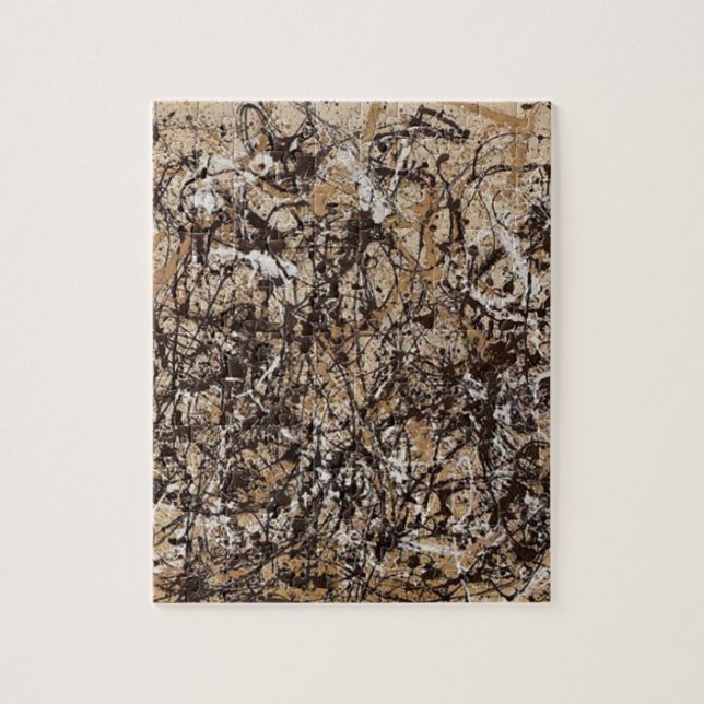 Original Herbst-Pollock-Farbe Puzzle (Vertikal)