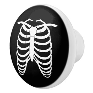 Original Horror Ribcage eines Skeletts Halloween Keramikknauf