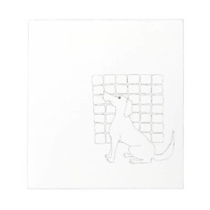 Original Hund Zeichnend Chinesischer Hund Jahr 201 Notizblock