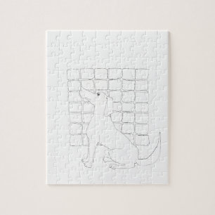 Original Hund Zeichnend Chinesischer Hund Jahr 201 Puzzle