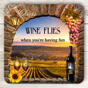 Original Italienisch Art Wine Untersetzer