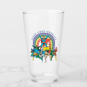 Original Justice League - Peace, Liebe, Gleichheit Glas
