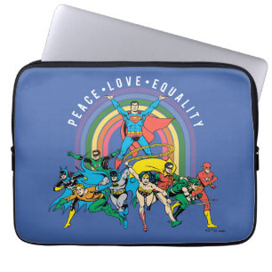 Original Justice League - Peace, Liebe, Gleichheit Laptopschutzhülle