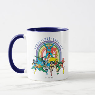 Original Justice League - Peace, Liebe, Gleichheit Tasse