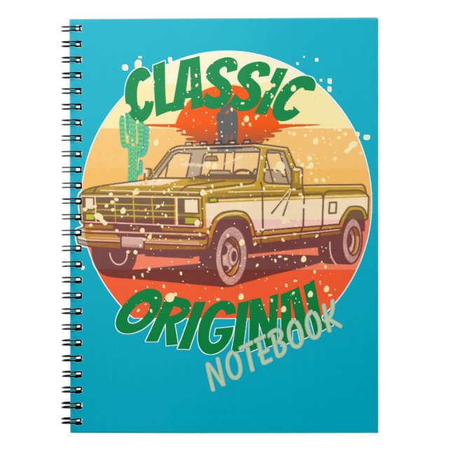 Original klassischer Vintage-Pickup Notizblock (Vorderseite)