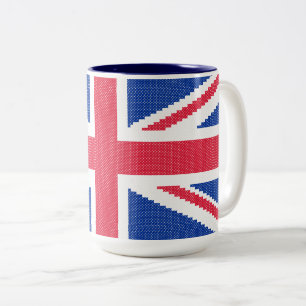 Original Kreuzstich-Designbuchse Zweifarbige Tasse